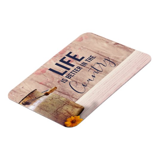 ミルク缶と国の引用文で生活が良い マグネット (左側)