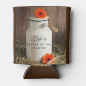 ミルク缶と国の引用文で生活が良い 缶クーラー (正面)