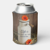 ミルク缶と国の引用文で生活が良い 缶クーラー (缶裏面)