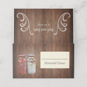 ミルク缶カントリーウェディング素朴オールドファーム予算 プレイスカード (外部開封)