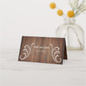 ミルク缶カントリーウェディング素朴オールドファーム予算 プレイスカード (裏面)