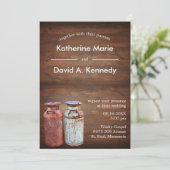 ミルク缶カントリーウェディング素朴オールドファーム予算 招待状 (スタンド正面)