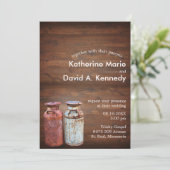 ミルク缶カントリーウェディング素朴オールドファーム予算 招待状 (スタンド正面)