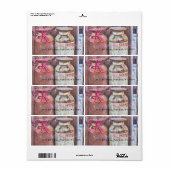 ミルク缶ヴィンテージ金属素朴アンティークモノグラム ラベル (フルシート)