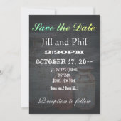 ミルク缶ヴィンテージ金属素朴アンティークモノグラム 招待状 (裏面)