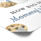 ミルク赤ちゃんシャワー – ママのお腹の大きさ ポスター (角)