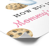 ミルク赤ちゃんシャワー – ママのお腹の大きさ ポスター (角)