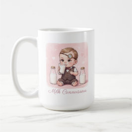 ミルク鑑定士ベイビーガールプリントの保育園用イラスト コーヒーマグカップ