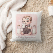 ミルク鑑定士ベイビーガールプリント 産院 クッション (ブランケット)