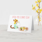 ミルク&クッキーテスターのグリーティングカード カード (黄色い花)