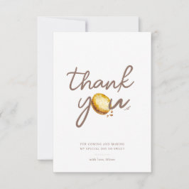 ミルク&クッキー最初の誕生日パーティーありがとう サンキューカード