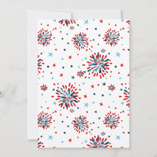 ミルク&クッキー誕生日パーティーサンキューカード 招待状 (裏面)