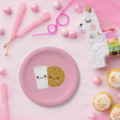 ミルク&クッキー ペーパープレート (パーティー)