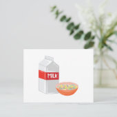 ミルク＆シリアル ポストカード (スタンド正面)