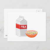 ミルク＆シリアル ポストカード (正面/裏面)