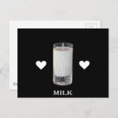 ミルク(ハート) ポストカード (正面/裏面)