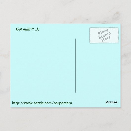 ミルク?! ポストカード (裏面)