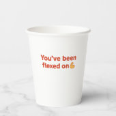 ミルク&筋肉で燃料 – ブリオおもしろい紙カップ 紙コップ (裏面)