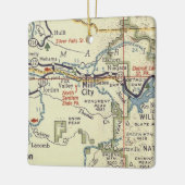 ミルシティまたはレトロマップ セラミックオーナメント (左)