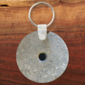 ミルストーン石粉小麦粉の小麦の穀物グリニット キーホルダー (正面)
