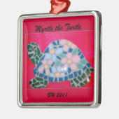 ミルテカメのオーナメント メタルオーナメント (左)