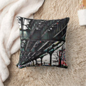 ミルテAVEの地下鉄ライン-ブルックリンニューヨークの枕 クッション (ブランケット)