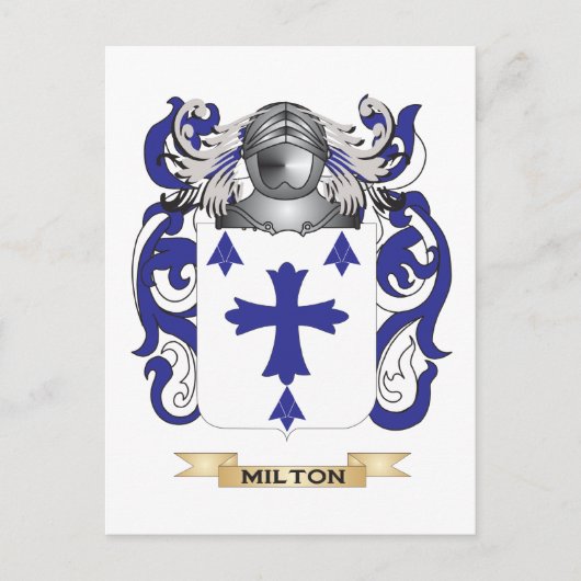 ミルトンコート・オブ・アームズ(家紋) ポストカード (正面)