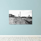 ミルトン、オレゴン州の街中エレベーター写真の景色 キャンバスプリント (インサイチュ (ウッドフロア))