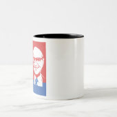 ミルトン・フリードマンの引用文: よいする力 ツートーンマグカップ (中央)