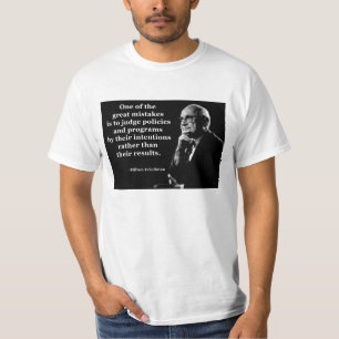ミルトン・フリードマンの方針の意思の引用文 Tシャツ