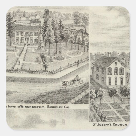 ミルトンThornburgh Fayette Coの住宅 スクエアシール (正面)