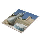 ミルバト州ドファー地域のオマーン。大水車 タイル (側面)