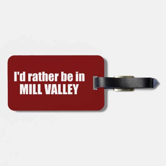 ミルバレーカリフォルニアに行きたい ラゲッジタグ (裏面横)