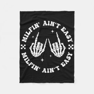 ミルフィンアイン簡単おもしろいミルフグルーヴィーマママームオウススケレ フリースブランケット