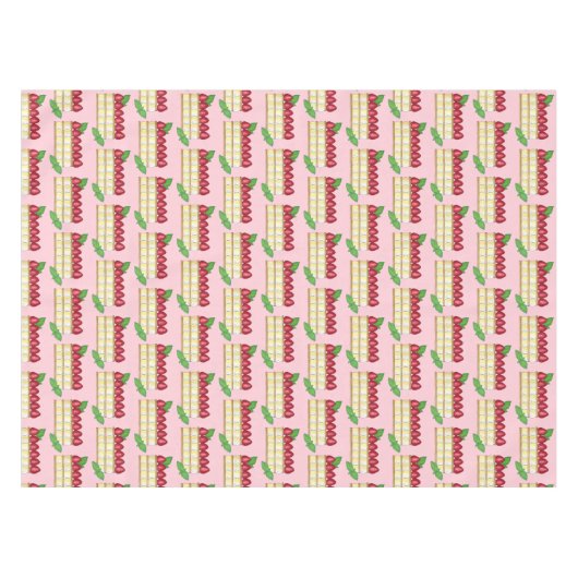 ミルフィーユフランスのパティシアフタヌーンティーパーティー テーブルクロス (正面(横))