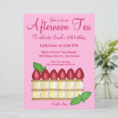 ミルフィーユフランスのパティシアフタヌーンティーパーティー 招待状 (スタンド正面)