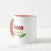 ミルフィーユフランスのフードパフペーストリーラズベリー マグカップ (正面左)