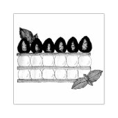 ミルフィーユフランスのフードパフペーストリーラズベリー ラバースタンプ (インプリント)