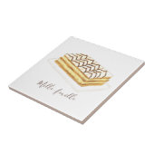 ミルフィーユ練り水色 タイル (側面)