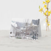 ミルフォードは雪だ カード (黄色い花)