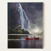 ミルフォードサウンドのスターリング滝 - ニュージーランド プランナー手帳 (裏面)