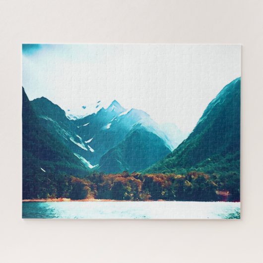 ミルフォードサウンドニュージーランド旅行 ジグソーパズル (横)