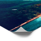 ミルフォードサウンドニュージーランド旅行 ポスター (角)