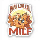 ミルフマンIラブ秋秋の季節引用文 シール (正面)