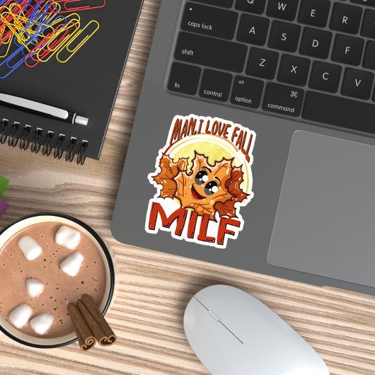 ミルフマンIラブ秋秋の季節引用文 シール