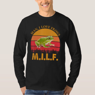 ミルフマンI愛カエルことわざカエル – 両生類 Tシャツ