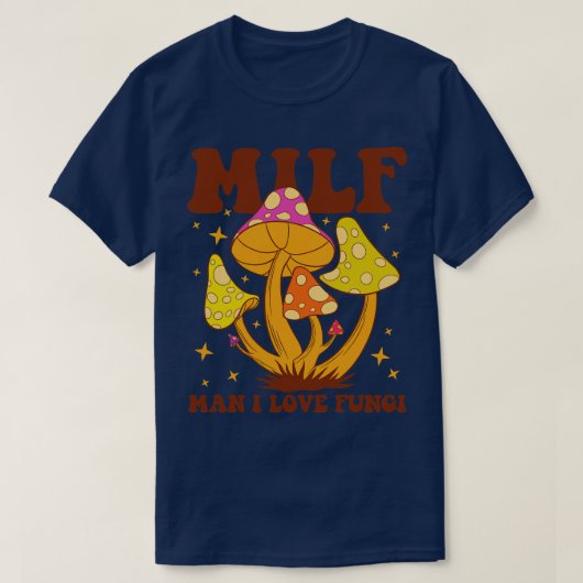 ミルフマンI愛キノコ Tシャツ (デザイン正面)