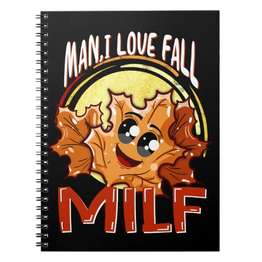ミルフ、マン・アイ・ラブ・フォール、ハッピー・オートム・パーティ・シーズン ノートブック (正面)