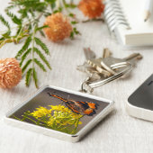 ミルベールの亀の蝶クローズアップ キーホルダー (側面)