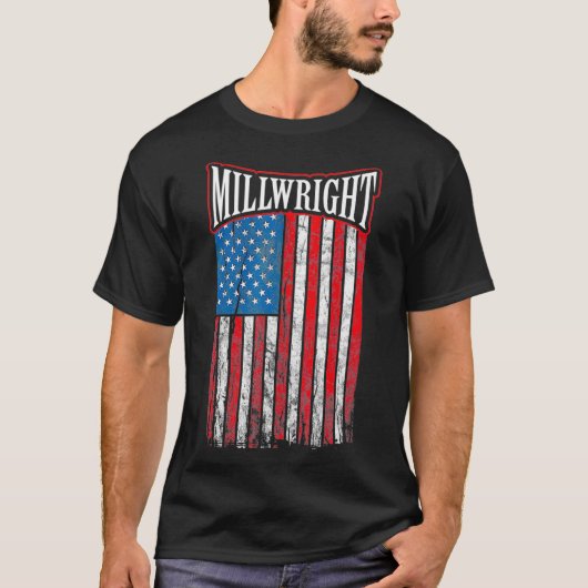 ミルライトアメリカ国旗ギフト_2  Tシャツ (正面)
